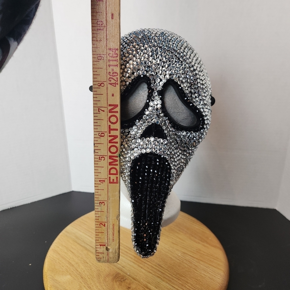 Bedazzled Ghostface Mask ✨ Rhinestone Mask - Picture 7 of 7